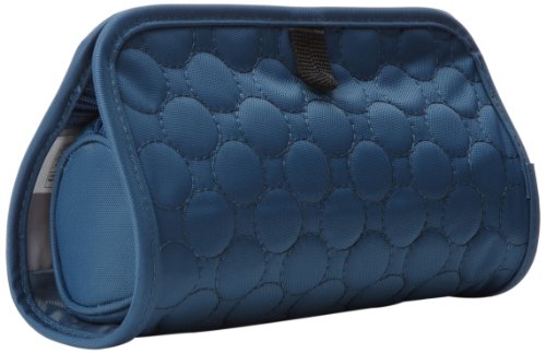 Travelon Jewelry and Cosmetic Clutch Quilted, Steel Blue Quilted, One Size