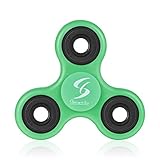Spinner Fidget Portable Tri-Spinner Fidget Work Ultra Fast Bearings Finger Toy, Good for ADHD EDC Hand Killing Time,Great Gift (Green)
