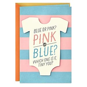 Hallmark Baby Shower Card or Gender Reveal Card (Pink or Blue)