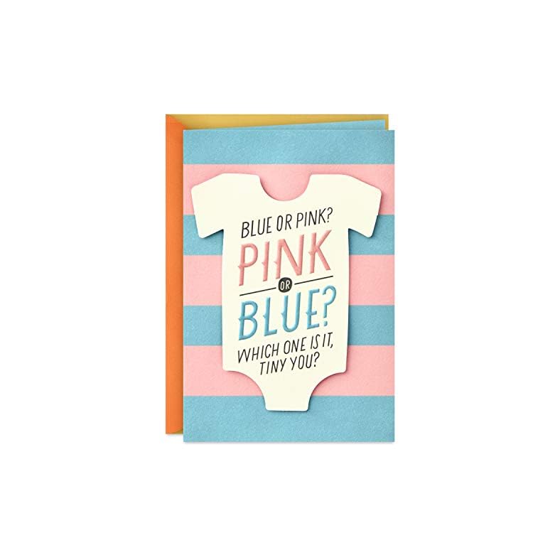 Hallmark Baby Shower Card or Gender Reveal Card (Pink or Blue)