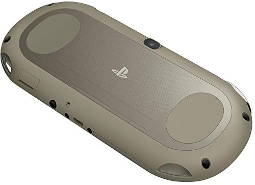 Sony Playstation Vita Wi-Fi 2000 Series with AC Adapter and Silicon Joystick Covers (Renewed) (Piano Black/Matte Khaki)