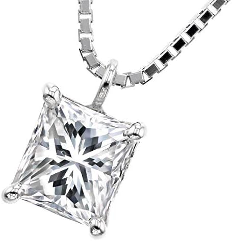 エメットジュエリー ダイヤモンド 再再販 ネックレス 0 646ct Vs2 D プリンセス ソーティング付 中央宝石研究所 カット Pt