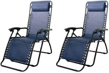 Caravan 2 Pack Sports Infinity Zero Gravity Chair-Blue