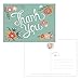 One Jade Lane - Floral Festival Thank You Cards (Self-mailer) POSTCARDS 
