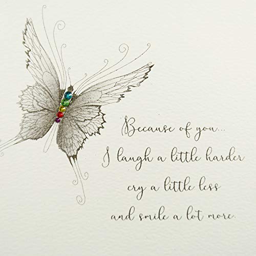 Because of You, I Laugh a Little Harder - Handmade Greeting Card / GSM26