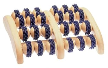 Fußmassageroller mit Gumminoppen für beide Füße