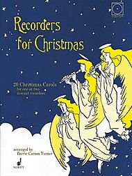 Schott Recorders for Christmas (20 Christmas Carols for One or Two Recorders) Schott Series Softcover with CD