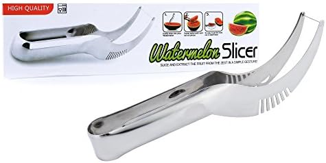 Premium Quality Stainless Steel Watermelon Slicer Corer &amp; Server. Easy to Grip Handle, Dishwasher-Safe, Environmentally Safe, and 100% Hypo Allergenic