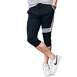 Mooncolour Men Casual Skinny Jogging Harem Pants, Black, Small