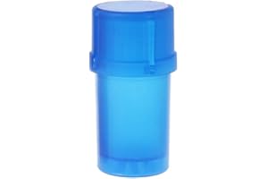 Manual Grinder Storage Container, Plastic Storage Jar with Built-in Spice Grinders