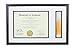 Document Frame With Tassel Holder - Made to Display Certificates 8 ½ x 11 Inch Opening to 11 x 18 Inch Frame- Document Frame, Certificate Frame, University Diploma Frame, 11x14 Black Picture Frame
