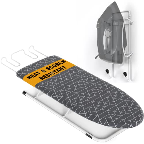 Xabitat Table Top Small Ironing board W/ Iron Caddy Combo Heat