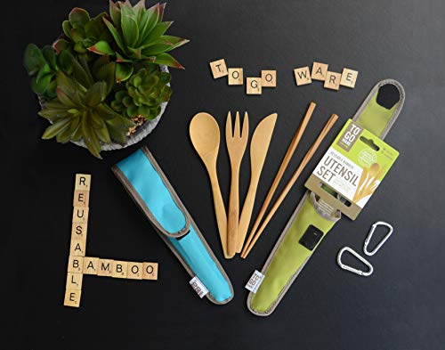 4 Bamboo+Travel+Utensils+Go+705105479308