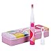 Saky Two Mode Sonic Toothbrush Battery Toothbrush Toddler Electric Toothbrush Kids Pink