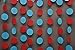 Circus garland - Aqua red garland - Party decorations - Paper garland - Birthday decorations - Nursery - Circles garland