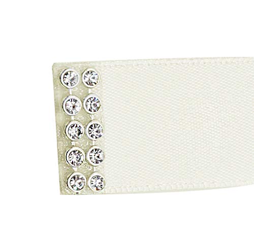 Lovful Womens Rhinestone Sash Belts for Dresses Bridal Belt Crystal Wedding Bridesmaid Belt,Ivory