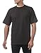Pro Club Men's Heavyweight Cotton Short Sleeve Crew Neck T-Shirt, 5XL - Tall, Black