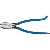 Klein Tools D2000-7CST Diagonal Cutters, Slim Head Linesman Pliers is Spring Loaded, Heavy-Duty Ironworker Pliers Cut ACSR, Screws, and More