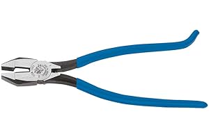 Klein Tools D2000-7CST Diagonal Cutters, Slim Head Linesman Pliers is Spring Loaded, Heavy-Duty Ironworker Pliers Cut ACSR, S
