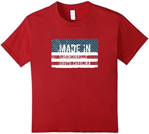 Kids Made in Johnsonville, South Carolina T-shirt 6 Cranberry