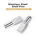 FANDAMEI 100 PCS Shelf Pins, Metal Nickel Support Pegs, Shelf Support Pegs, 5mm Shelf Pins, Spoon Shaped Cabinet Support Pins Holder (5mm)