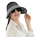 Jemis Women's X-Large Brim Sun Visor (Navy Blue)