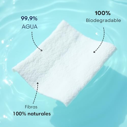 Consi Toallitas Humedas Bebe y Niños (99.9% Agua), Hipoalergénicas para Piel Sensible, Libre de Sulfatos, Parabenos y Fragancias, Biodegradables, Toallas húmedas | 6 paquetes con 480 Toallitas