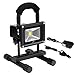 LE 10W Rechargeable Portable LED Work Light, 60W Halogen Bulb Equivalent, 700lm, Adapter and Car Charger Included, Waterproof, Outdoor Floodlight