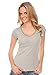 Kavio Junior Seashell Stitch V Neck Cap Sleeve Top