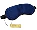Extra Soft 100% Silk Sleep Mask & Eye Blindfold w/Adjustable Strap by Expedis for Men & Women