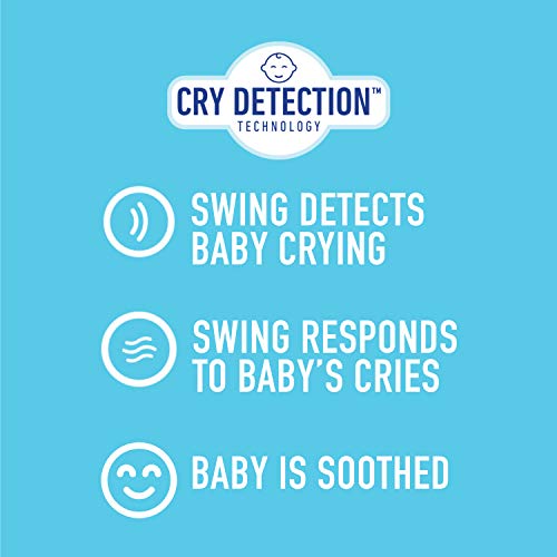 graco sense2soothe baby swing with cry detection technology in sailor