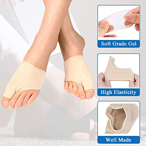 image for Feeke (4pcs) Bunion Corrector,Bunion Relief Sleeve with Soft Gel Cushi