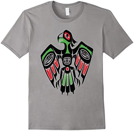 Men's Native American Eagle T-Shirt 3 Medium Slate
