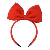 HoveBeaty Hair Band Bow Headbands Headdress for Women and Girls, Perfect Hair Accessories for Party and Cosplay (Red)