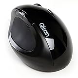 Qisan Wireless Mouse USB Wireless Ergonomic Vertical Mouse(E100) Black