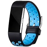 For Fitbit Charge 2 Bands, Maledan Replacement Accessory Sport Bands With Air Holes for Fitbit Charge 2 HR, Small