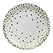 Ottin White and Gold Dots Paper Plates 9'' 48 Counts Disposable Everyday Plates for Wedding Birthday Bridal Shower Baby Shower Engagement Celebrations Daily Using Mother Day