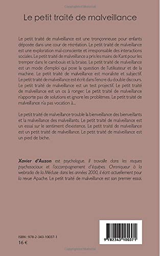 Amazon Fr Le Petit Traite De Malveillance D Auzon Xavier Livres Amazon Fr Le Petit Traite De Malveillance D Auzon Xavier Livres