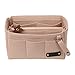 Purse Organizer Insert | Felt Insert Handbag Organizer For Women Bag | Bag Organizer Insert With Multi Storage Options | Fits Neverfull - Speedy & Tote Bags | Beige |