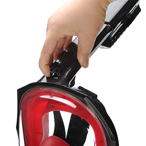GmgodFull Face Snorkel Mask,Snorkeling Mask with Detachable Camera Mount, Seaview 180° Upgraded Dive Mask (Multicolor)