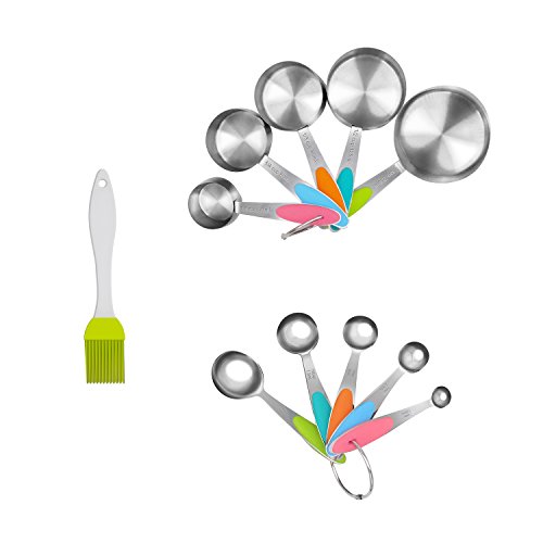 Inmaker measuring cups and spoons set, 10-piece