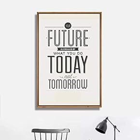 Framed Canvas Wall Art for Living Room, Bedroom Quotes Canvas Prints for Modern Home Decoration Ready to Hang - 16"x24" inches