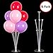 Joyvano Balloon Stand Kit – 6-Pack Balloon Holder Stand Set – Reusable Balloon Holders with Connectors – Ideal Table and Floor Centerpieces – Wide Sturdy Base – Instructions Included