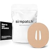 SIMPATCH – Adhesive Patch for Dexcom G6 with Strap (25-Pack) – Waterproof Adhesive, CGM Patches – Multiple Color Options