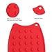 Tangser Multipurpose Silicone Iron Rest Pad for Ironing Board Hot Resistant Mat,Silicone Heat Resistant Iron Rest Pad (Red)
