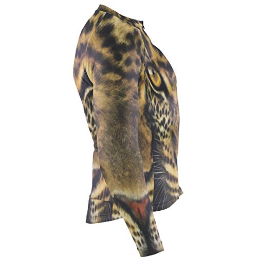 SLHFPX Tiger Face Portrait Mens Cycling Jersey Top Full Sleeve Outdoor Biking Skinsuits Outfit