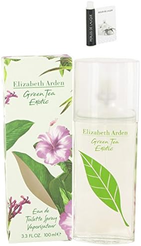 Green Tea Exotic Perfume E L I Z A B E T H Arden Eau De Toilette Spray For Women 3.3 oz.100 ml. +Free! Sample Perfume Perles De Lalique 0.03 oz Vial