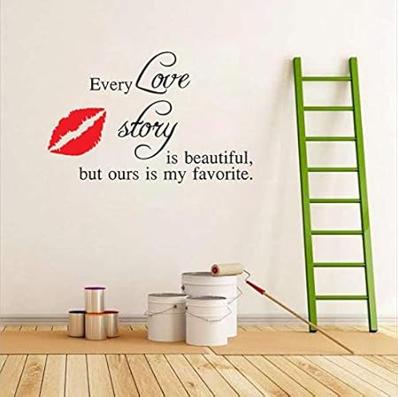 Wandaufkleber Roten Lippen Liebe Satz Pvc Fensteraufkleber Wandbilder