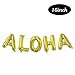 Gold Aloha Balloons | Aloha Decorations for Party | Aloha Sign for Summer Party, Tropical Party, Hawaii Party, Pool Party, Beach Party | 16inch