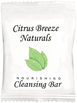 Citrus Breeze Naturals Hospitality/Travel Size Cleansing Bar 0.5 oz. with Organic Aloe Vera (Case of 1000)